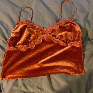 Burnt Orange Crop shirt